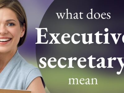 EXECUTIVE SECRETARYSHIP